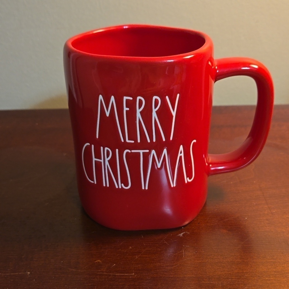 Rae Dunn Red Merry Christmas Coffee Tea Mug